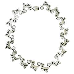 Early Taxco Sterling Silver Link Necklace