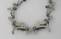 Margot De Taxco Enamel Sterling Silver Necklace