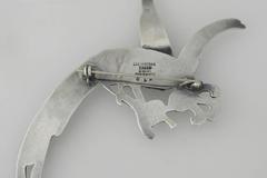 Los Castillo Sterling Silver Bird Motif Brooch