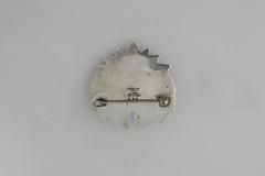 Los Castillo Sterling Silver and Amethyst Brooch