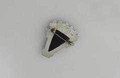 Los Ballesteros Onyx Sterling Silver Brooch
