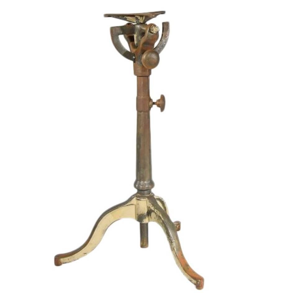 Cast Iron Articulating Drafting Table Base For Sale