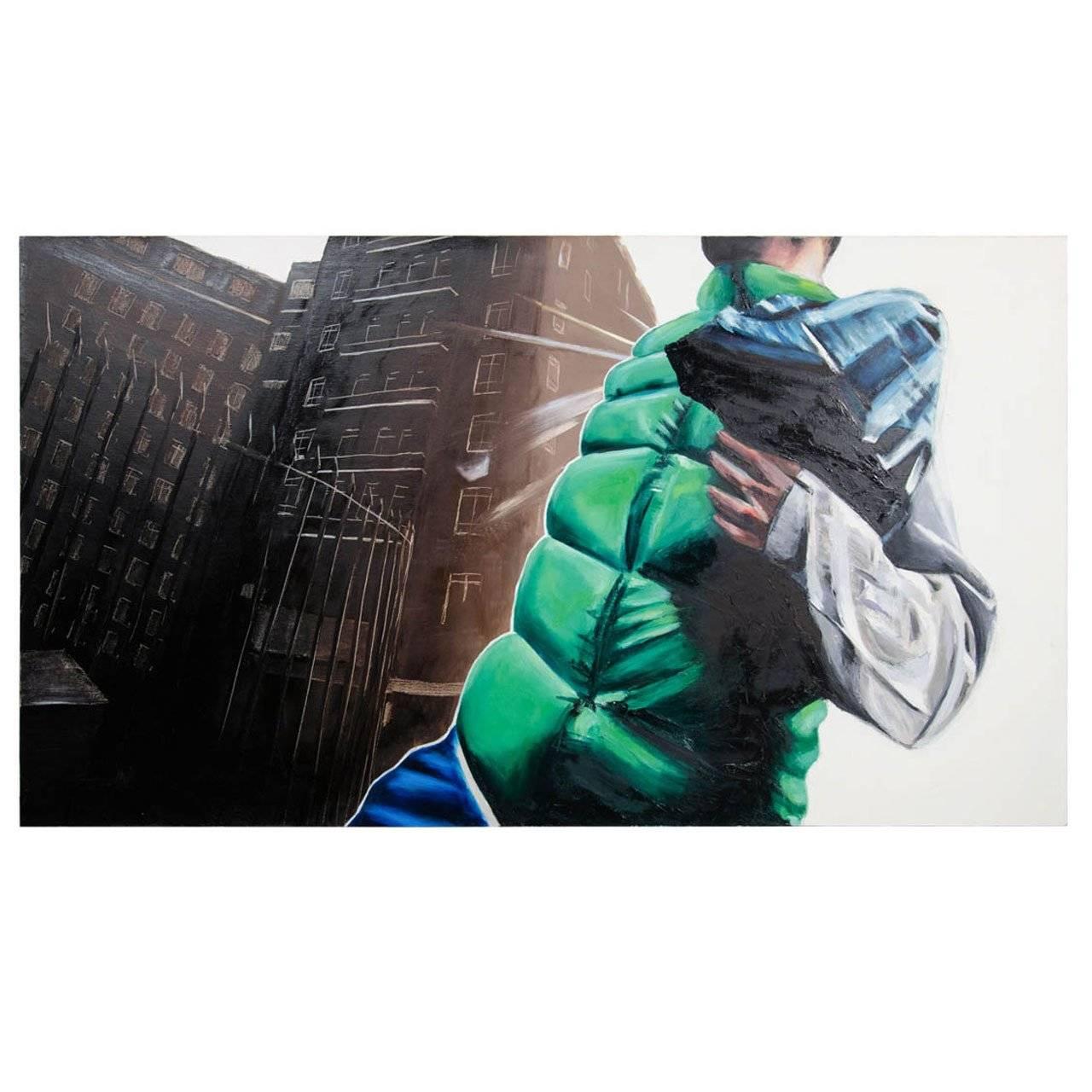 Peinture urbaine de Stuart Bush intitulée « Untitled 3 ».