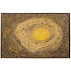 Lyrical Color Field Abstraction Oil on Canvas Painting, c. 1965