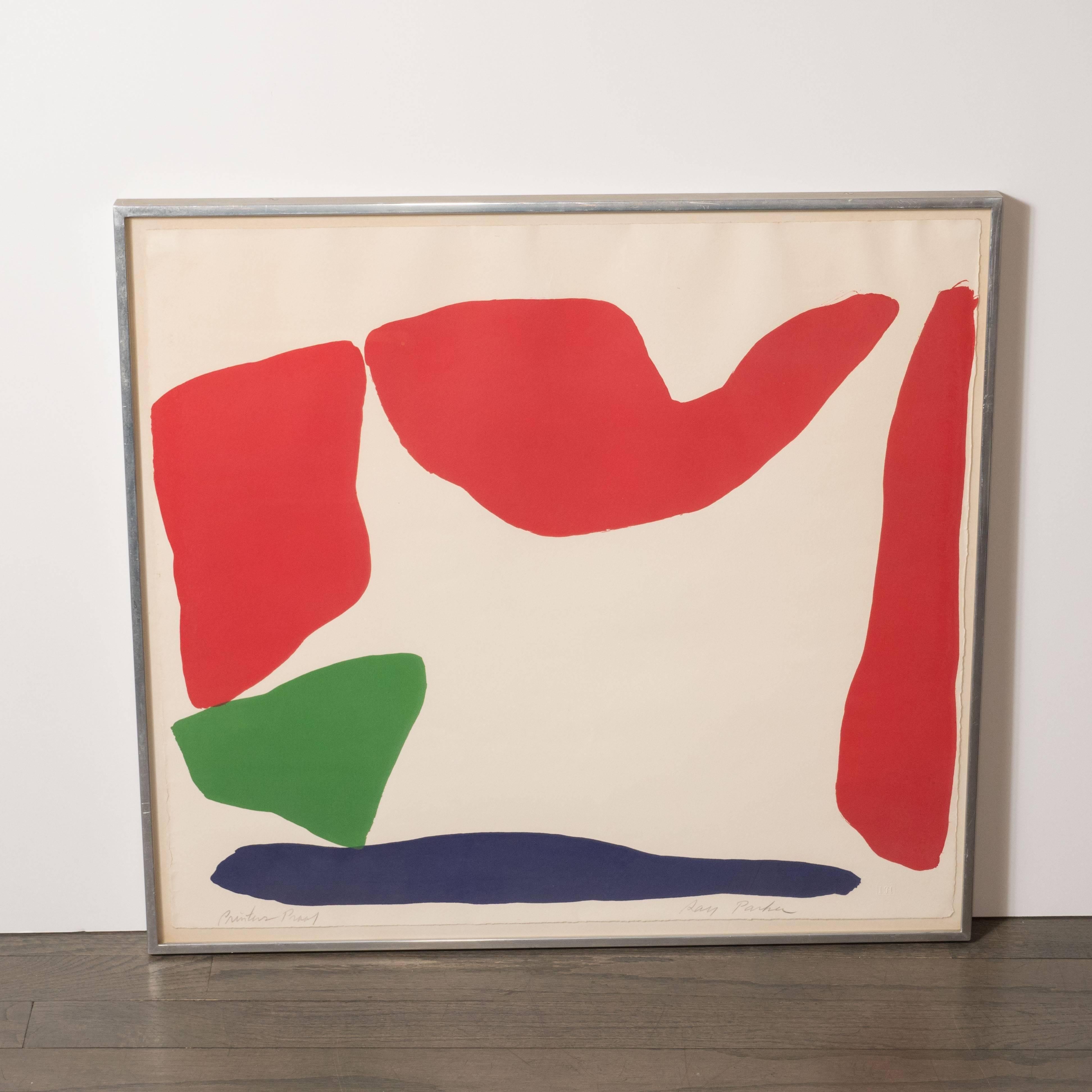 Ray Parker (b. 1922) was a friend and contemporary of abstract expressionist masters such as Willem de Kooning and Jackson Pollock, and a seminal figure in the movement known as Post-Painterly Abstraction. The artist realized this evocative work in