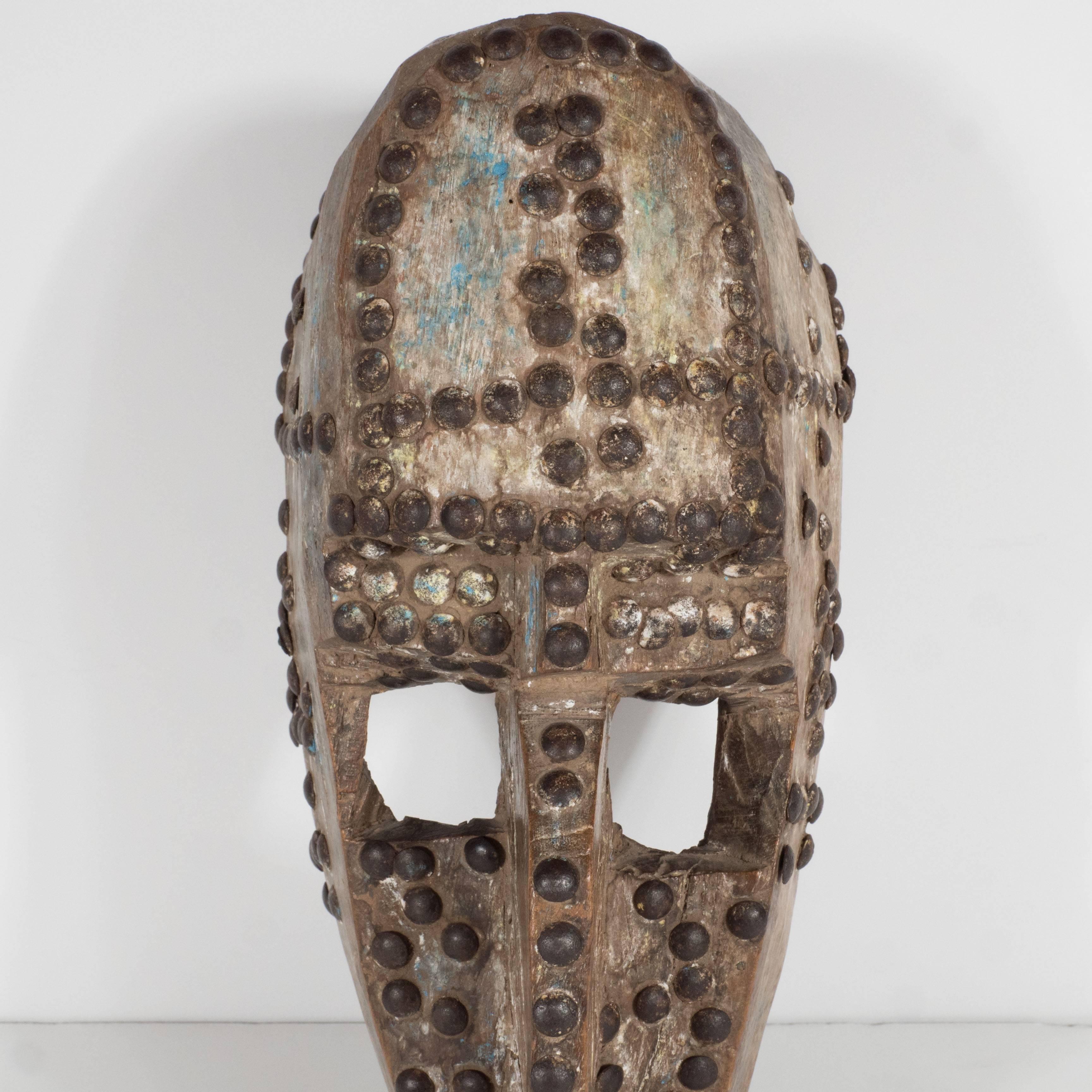 19th Century African Marka Mask from Mali Authenticated by Sotheby's - Sculpture by Unknown