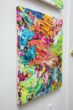 Contemporary Painting "Flowers" by Sebastian Vallejo