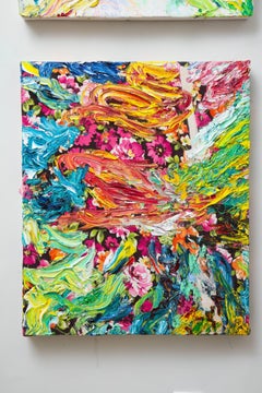 Contemporary Painting "Flowers" by Sebastian Vallejo