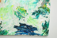 Contemporary Painting " Green Wind" by Sebastian Vallejo