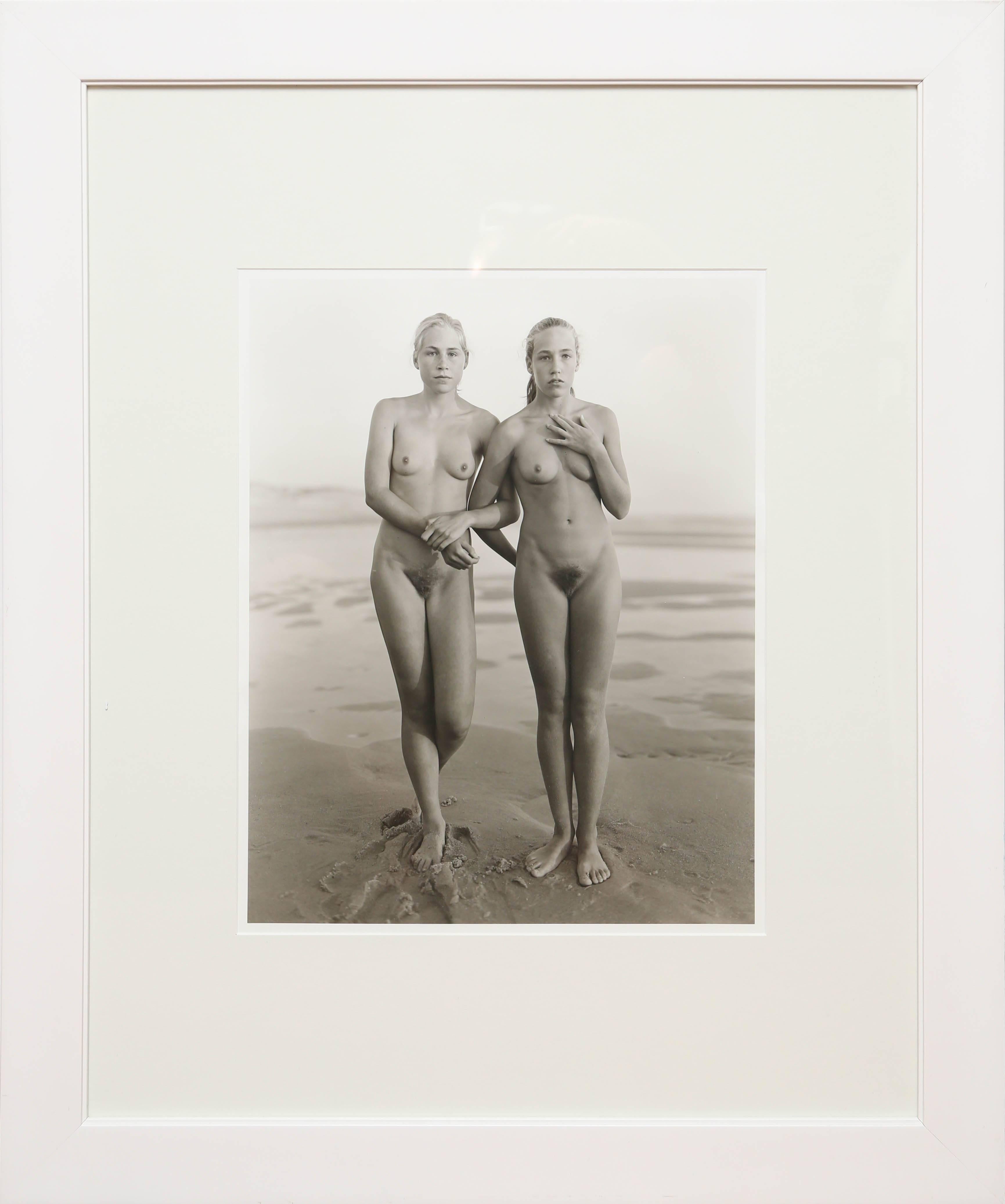 Jock Sturges Nude Photograph - Nikki and Lotte, Montalivet France 