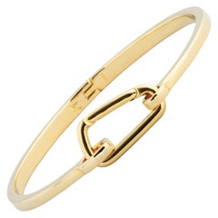 JvdF Yellow Gold Carabiner Clasp Bracelet