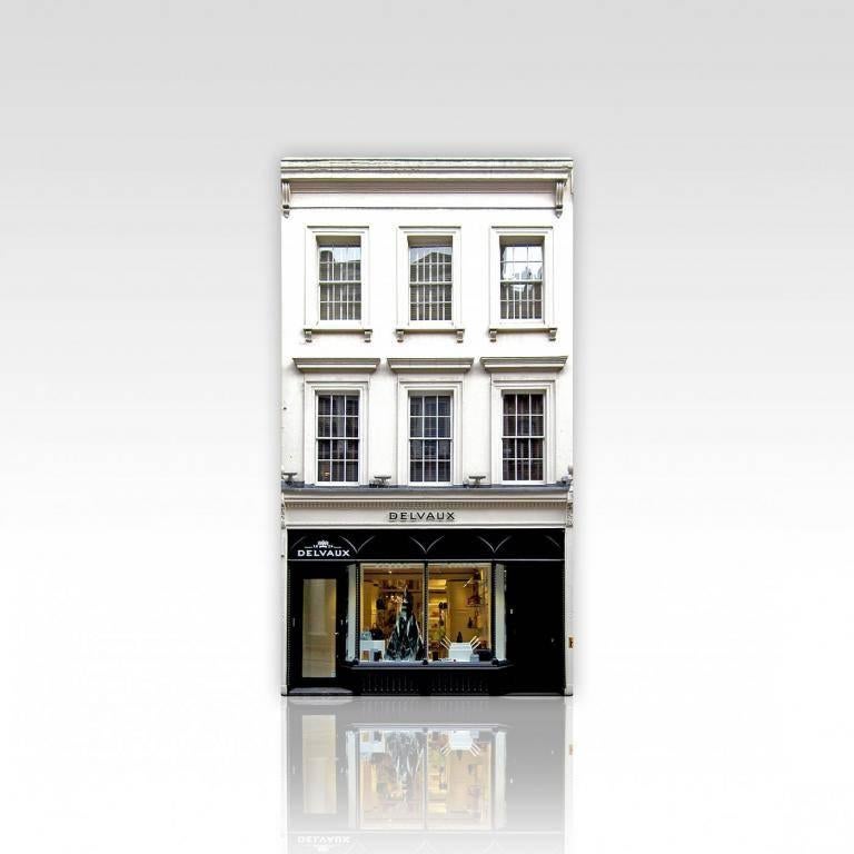 'Tower of Babel' Sculpture No. 0076, 36 New Bond Street W1S 2RP - Gray Figurative Sculpture by Barnaby Barford
