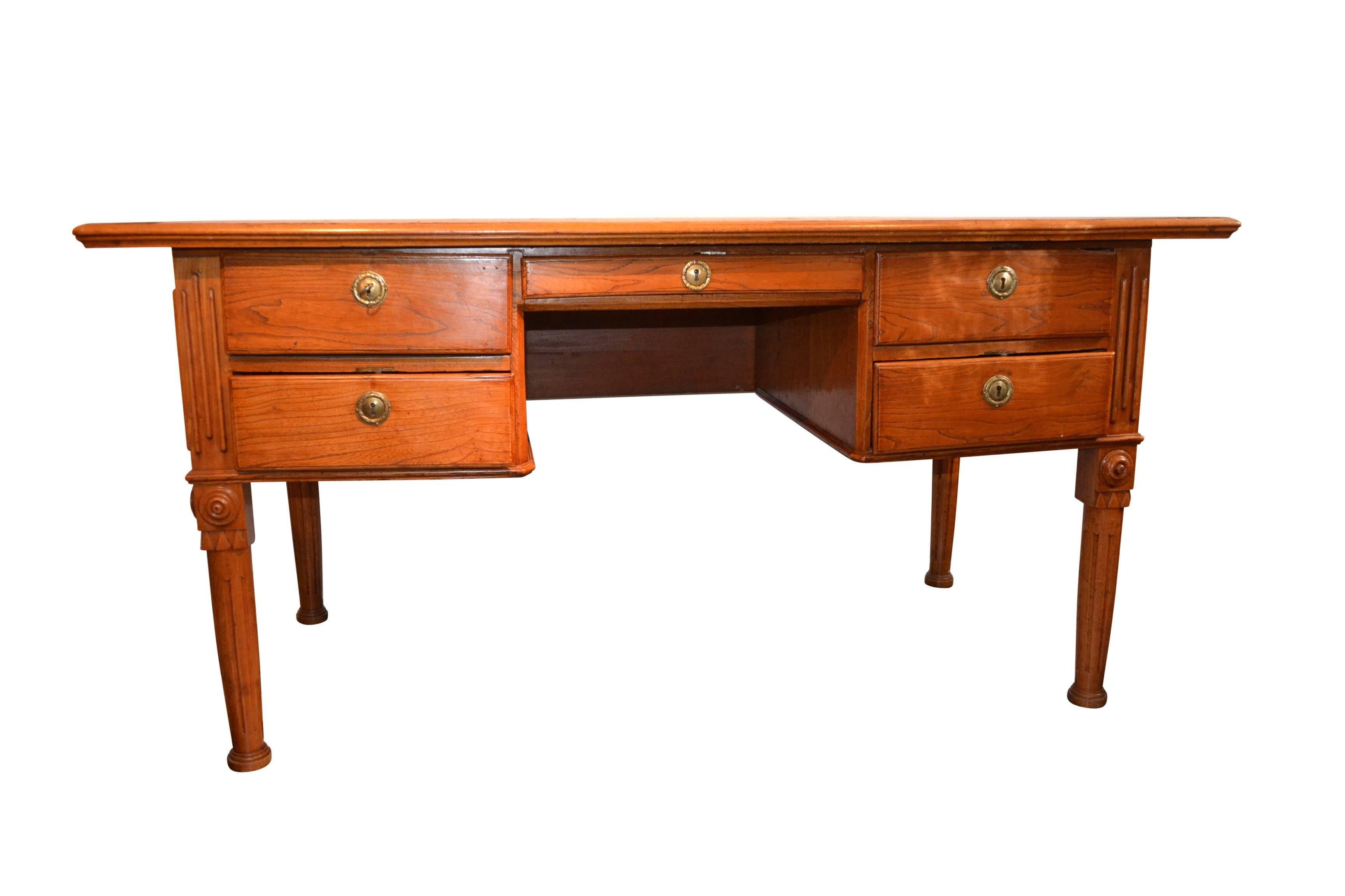 Neoclassical Danish 18th Century Writing Desk By Royal Architect C. F. Harsdorff For Sale