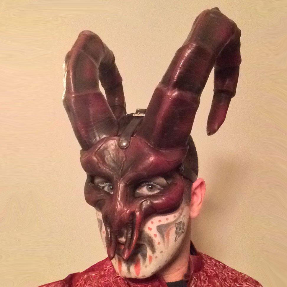Note: This mask is Made to Order and takes around 1-2 weeks to complete. Custom measurements will be requested upon purchase to ensure a perfect fit!

Want this piece in a different color or need something unique for a special event? Just message me