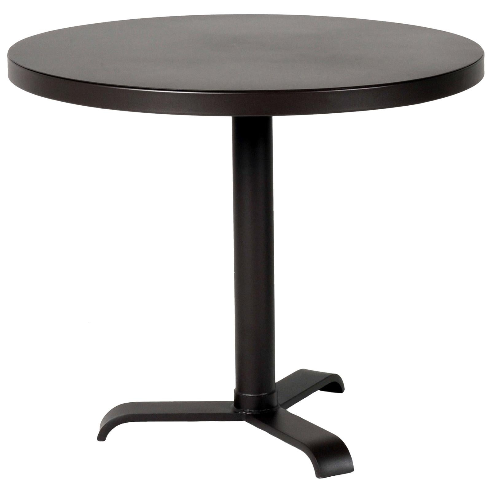 For Sale: Black (Noir) Gueridon 77 Large Round Pedestal Table in Essential Colors by Tolix