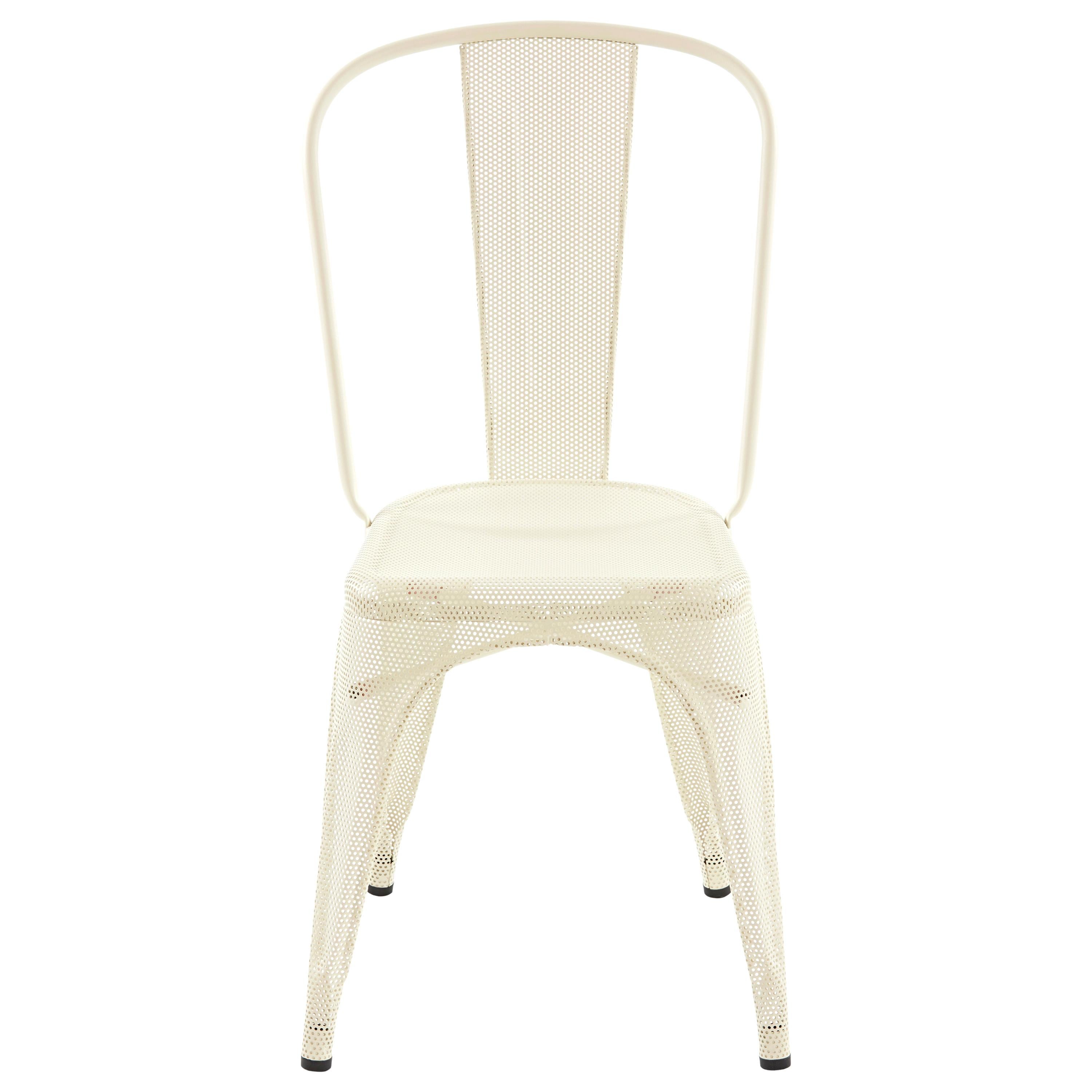 For Sale: White (Ivoire) A-Chair Perforated in Essential Colors by Xavier Pauchard & Tolix