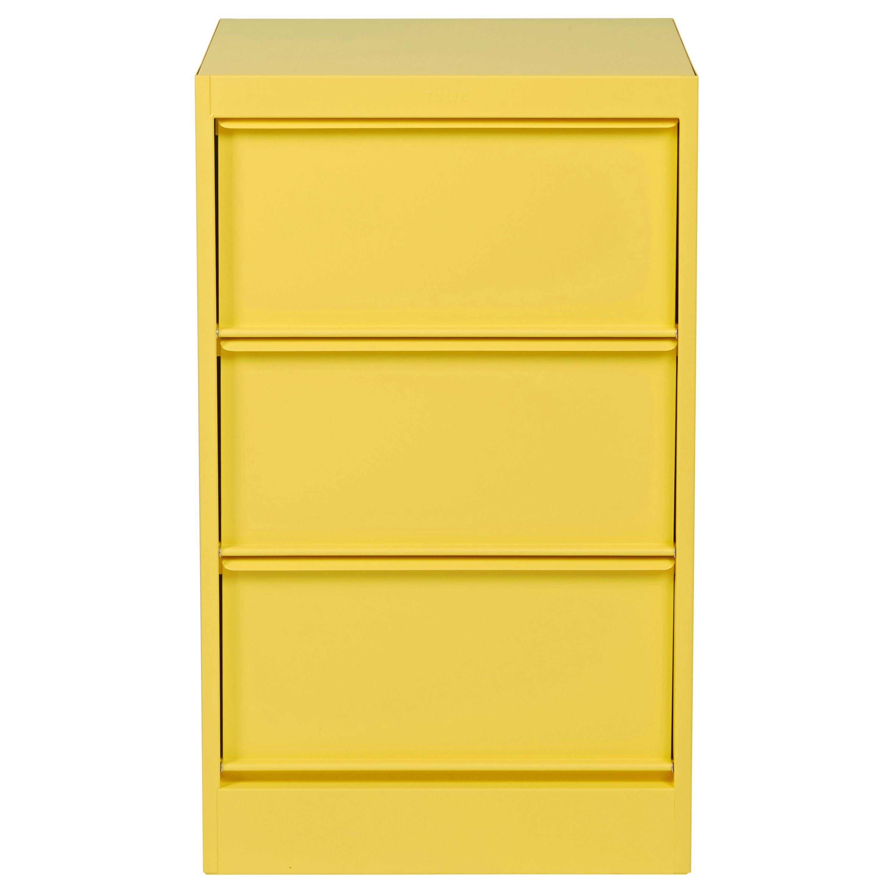 For Sale: Yellow (Citron) CC3 Industrial Cabinet in Essential Colors by Xavier Pauchard and Tolix