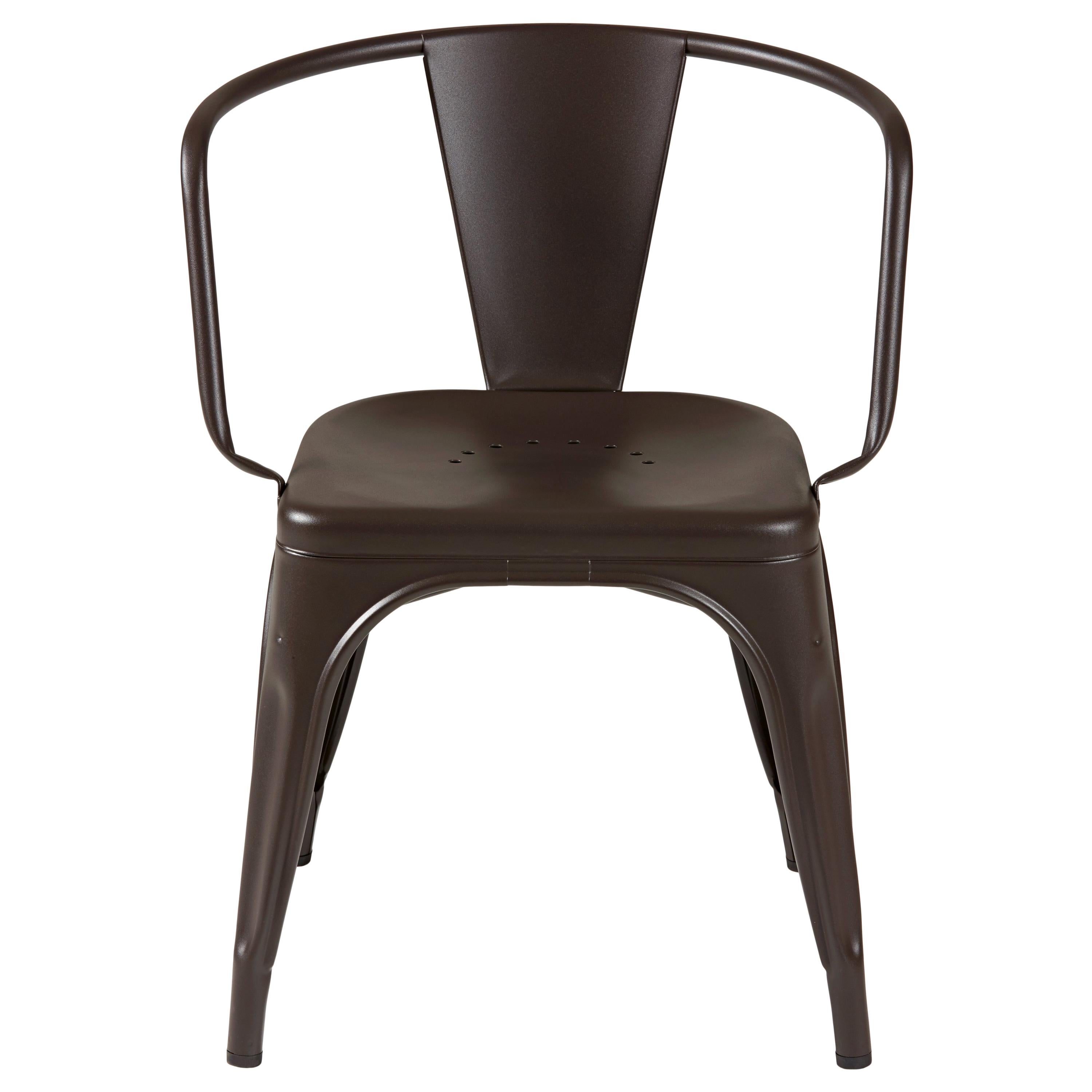 For Sale: Brown (Chocolat Noir) AC16 Armchair Indoor in Pop Colors by Chantal Andriot & Tolix