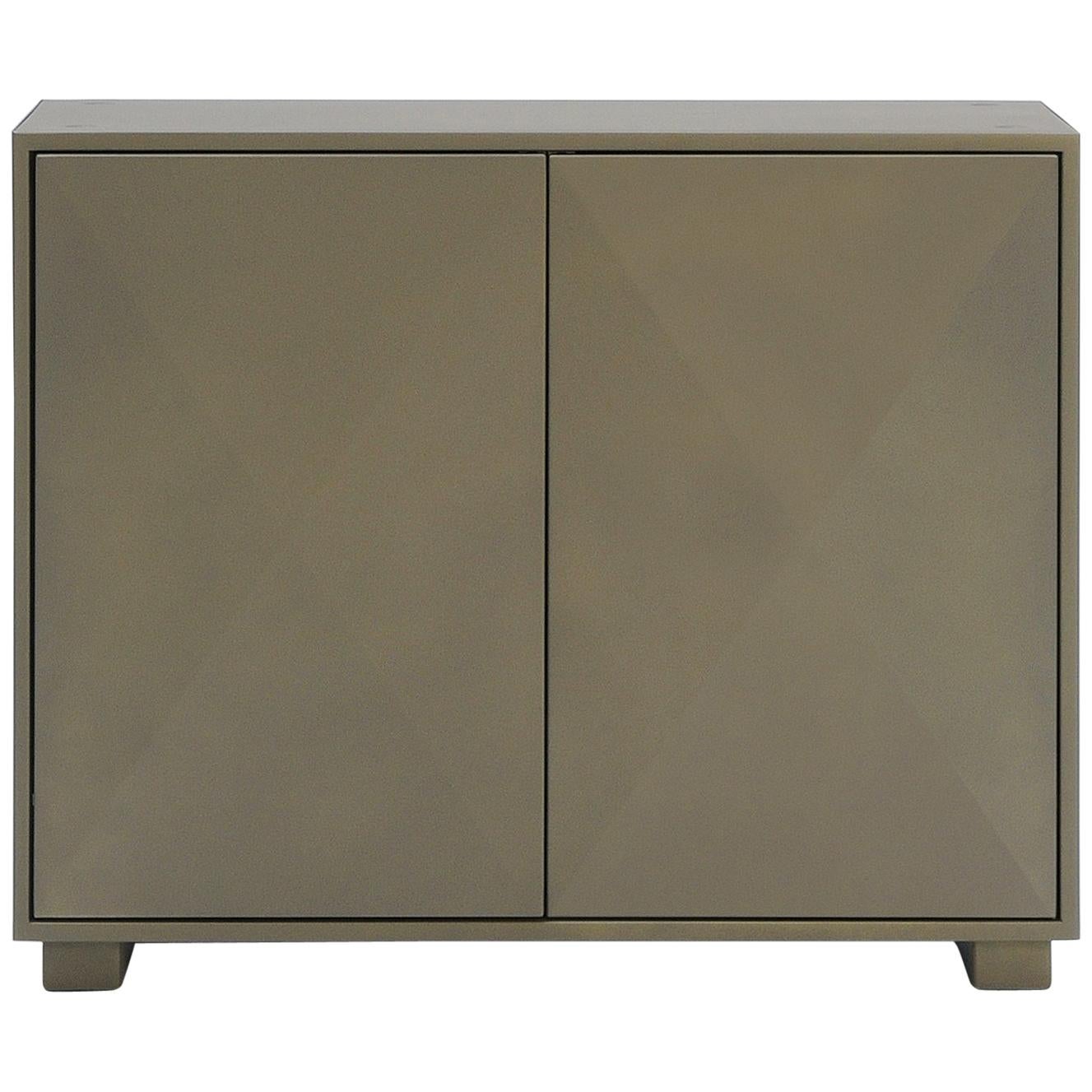 For Sale: Brown (Kaki) Diamond Side Cabinet in Pop Colors by Normal Studio & Tolix