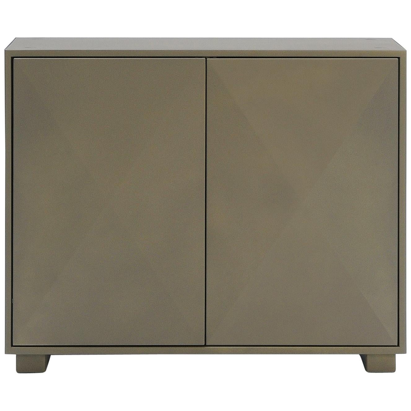 For Sale: Brown (Kaki) Diamond Side Cabinet in Pop Colors by Normal Studio & Tolix 4