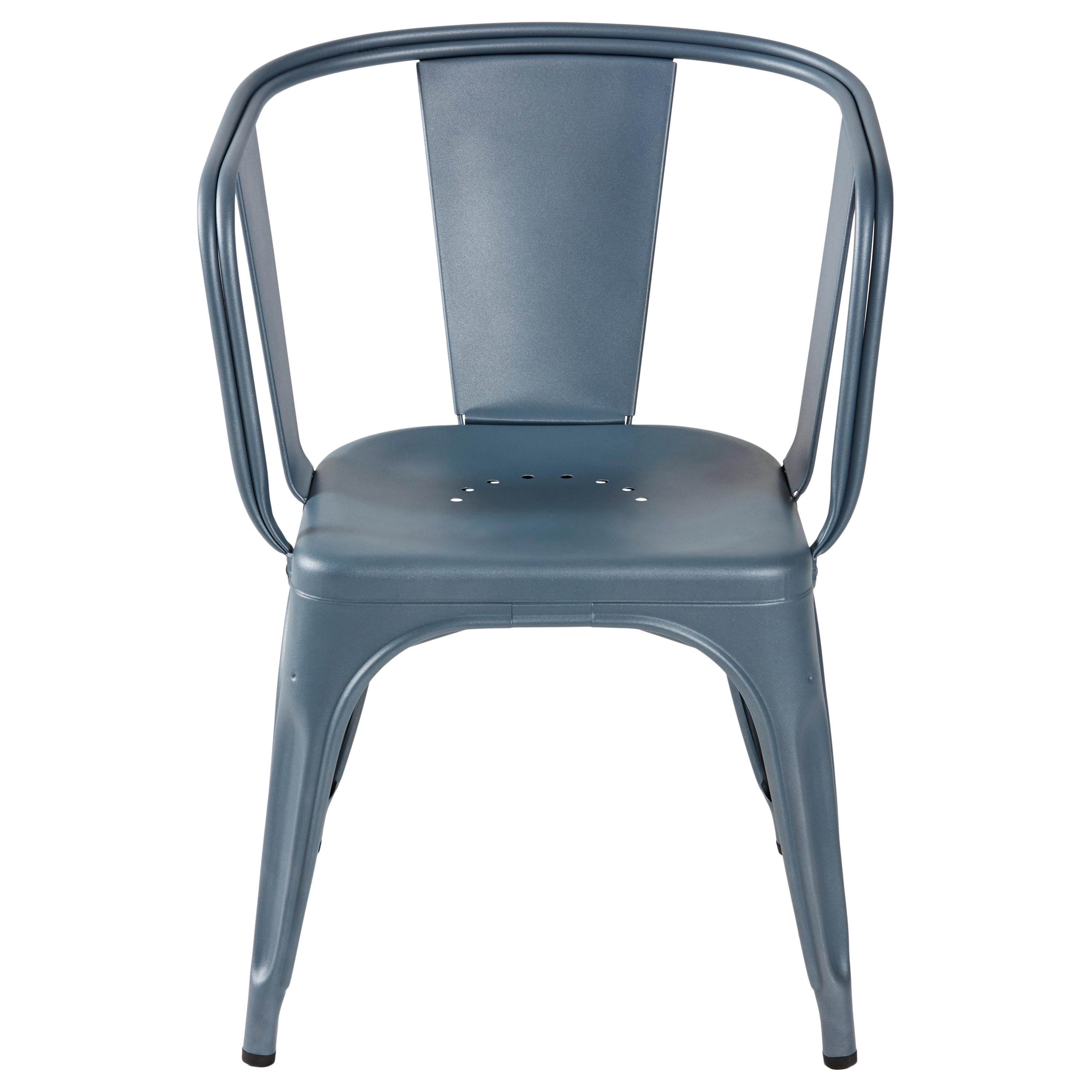 For Sale: Blue (Bleu Provence) D-Armchair in Pop Colors by Xavier Pauchard & Tolix