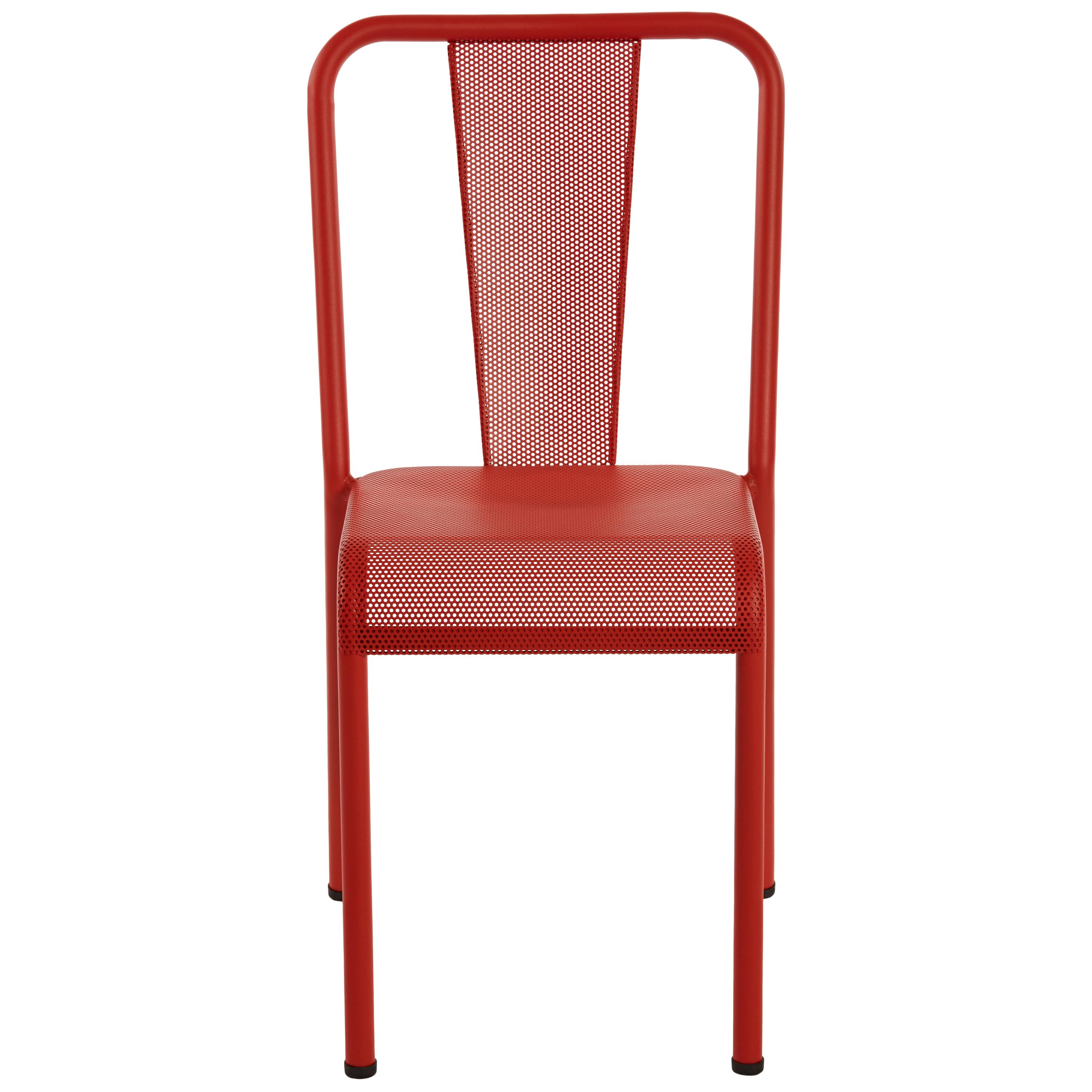 For Sale: Red (Poivron) T37 Perforated Chair in Essential Colors by Xavier Pauchard and Tolix