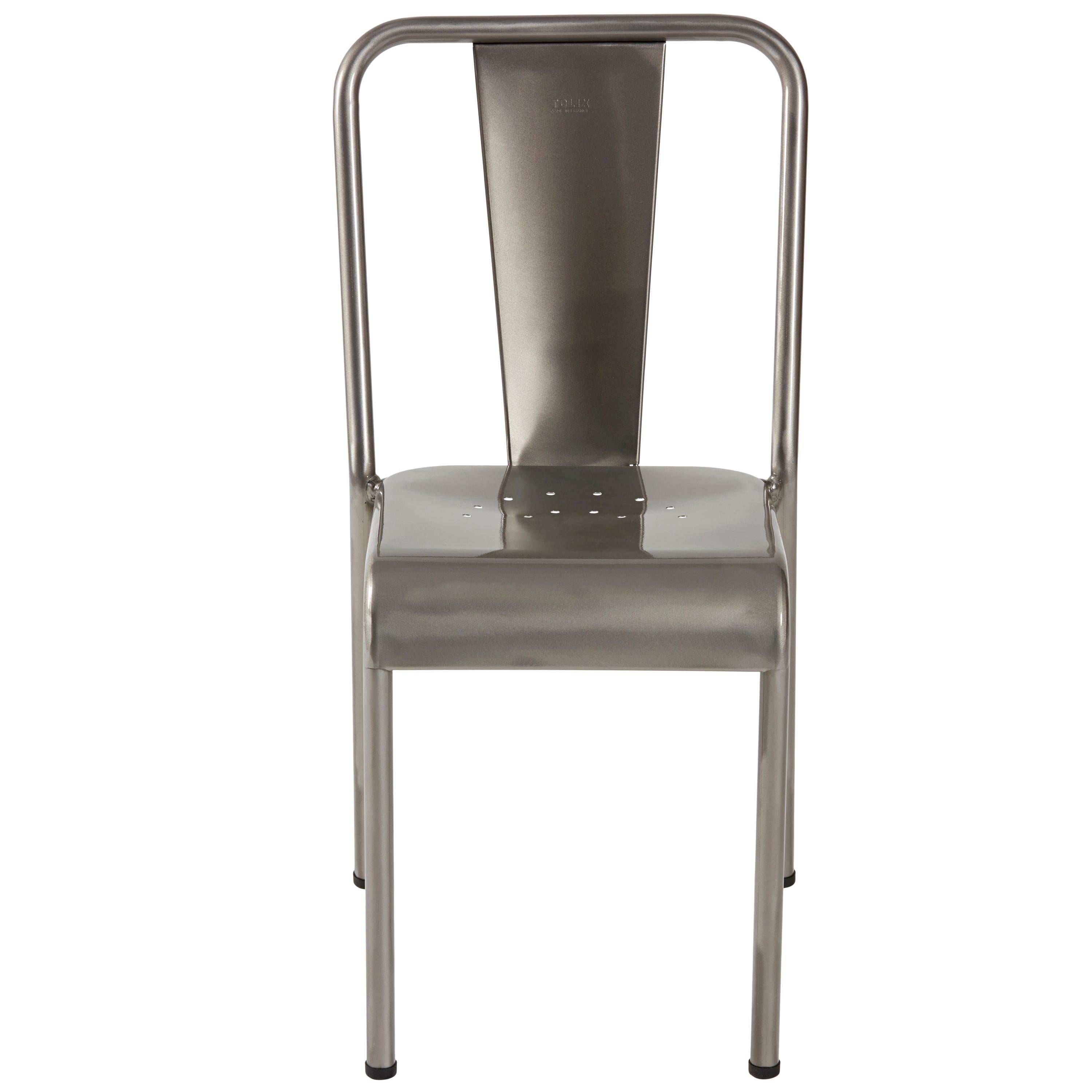 For Sale: Gray (Vernis Brilliant) T37 Chair in Essential Colors by Xavier Pauchard and Tolix
