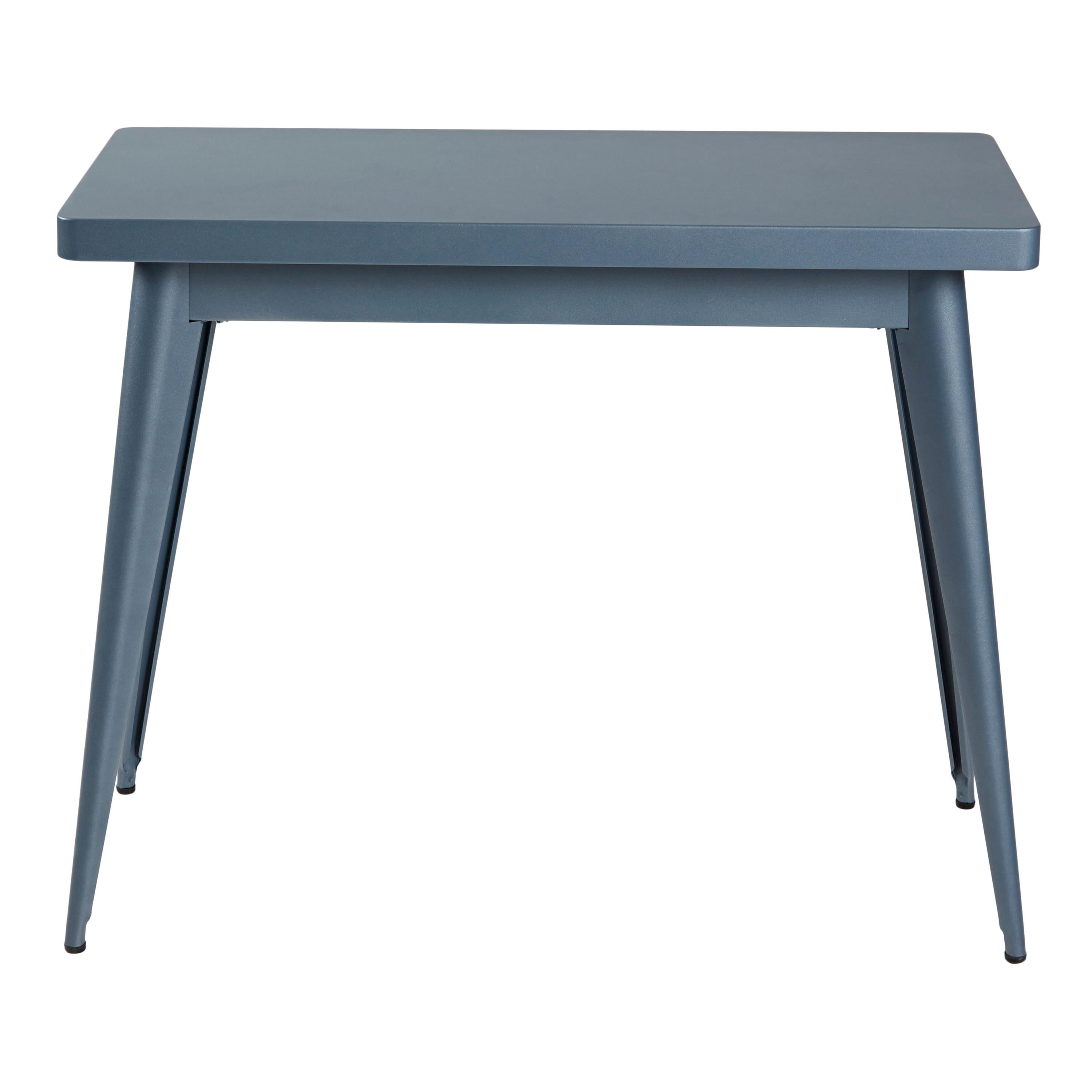 For Sale: Blue (Bleu Nuit) 55 Console Table in Pop Colors by Jean Pauchard & Tolix