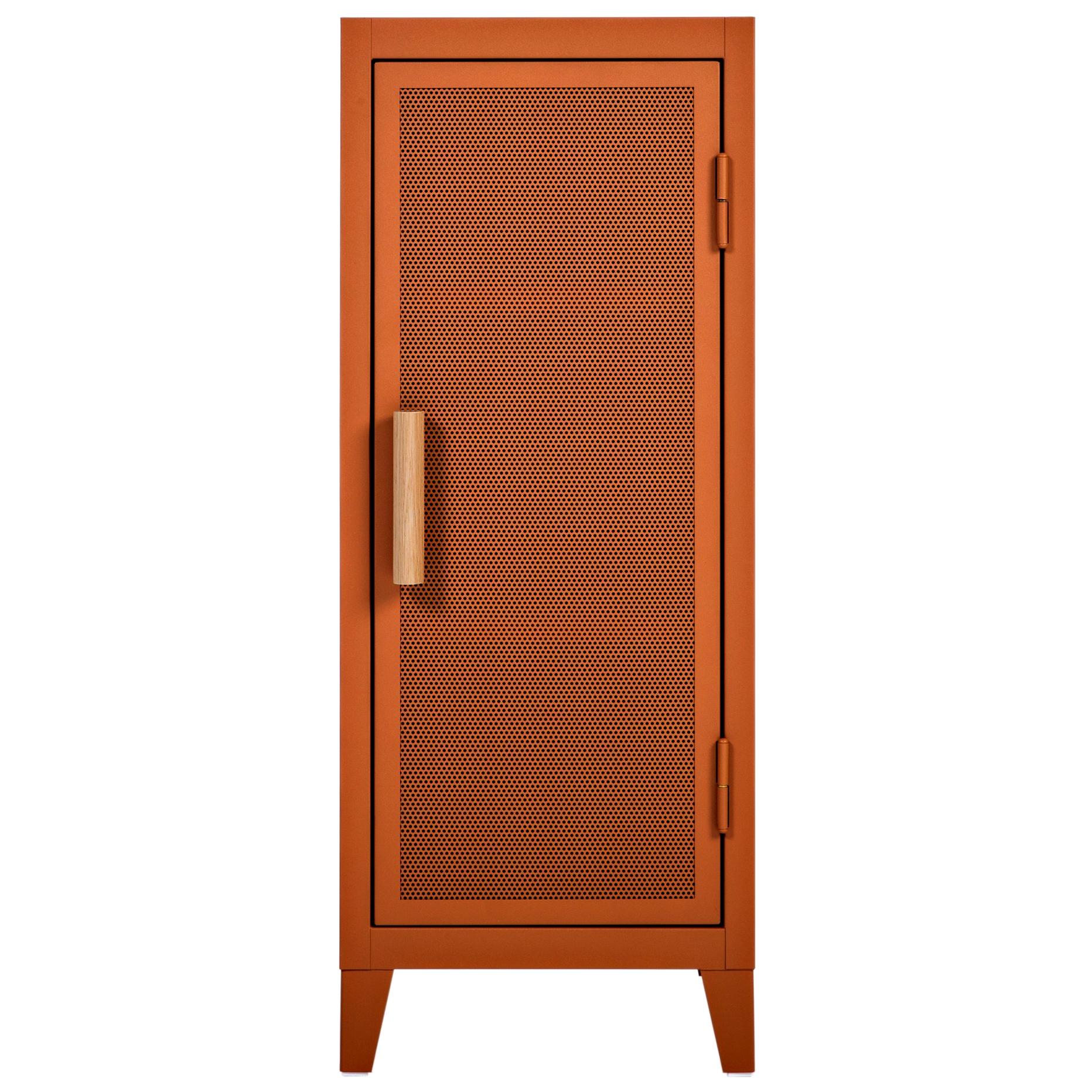 For Sale: Orange (Terracotta) B1 Perforated Low Locker in Pop Colors by Chantal Andriot and Tolix