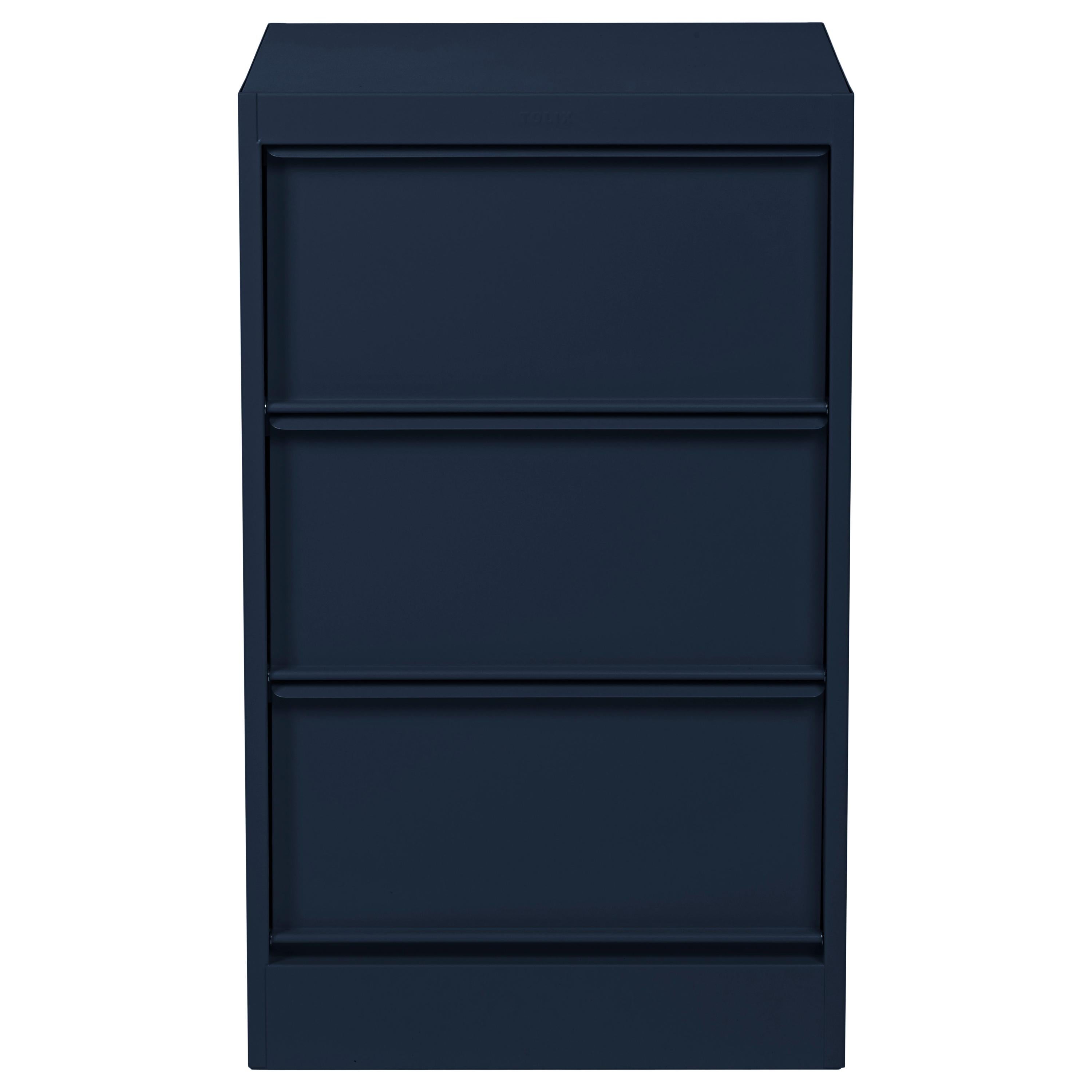 For Sale: Blue (Bleu Nuit) CC3 Industrial Cabinet in Pop Colors by Xavier Pauchard and Tolix