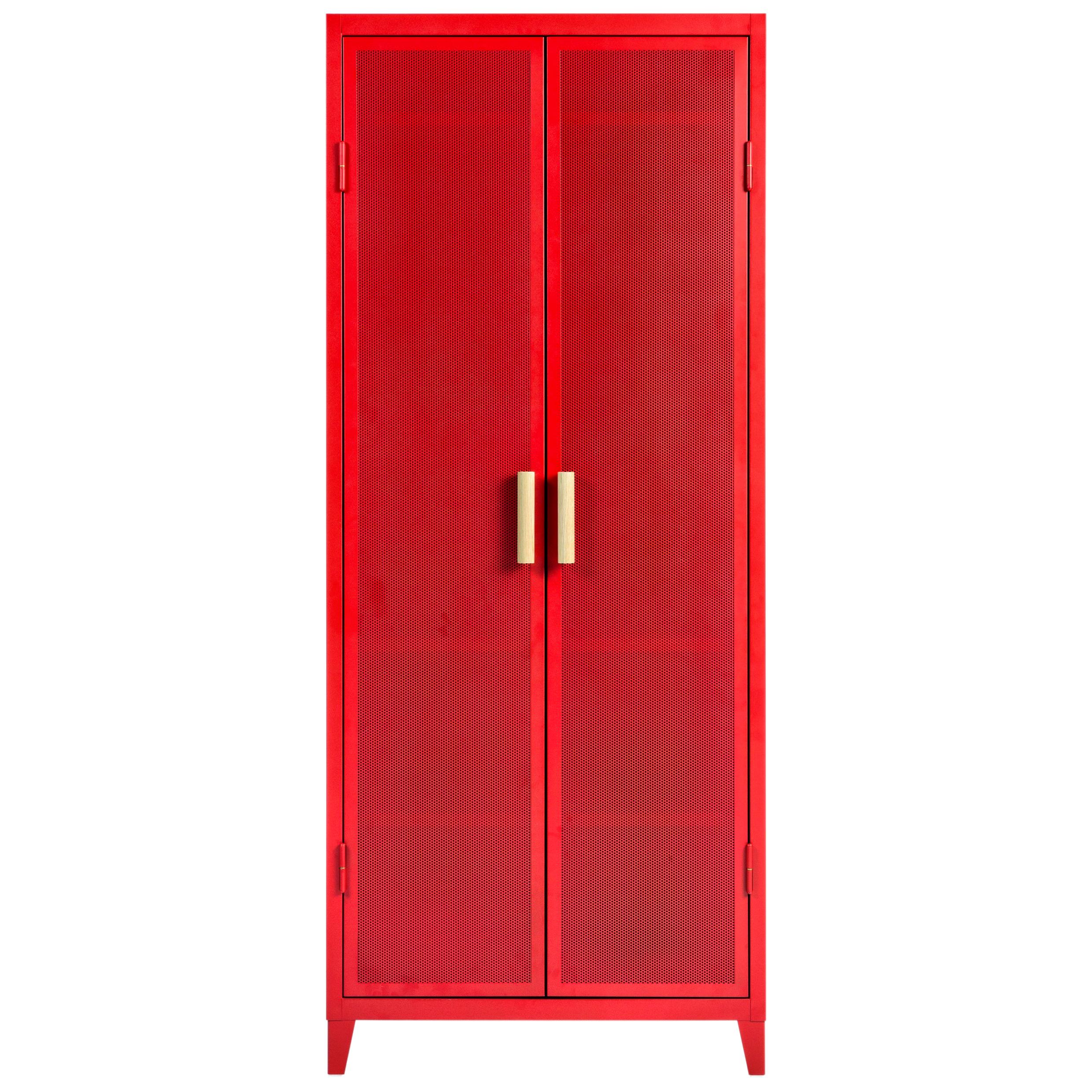For Sale: Red (Poivron) B2 Perforated High Locker in Essential Colors by Chantal Andriot and Tolix