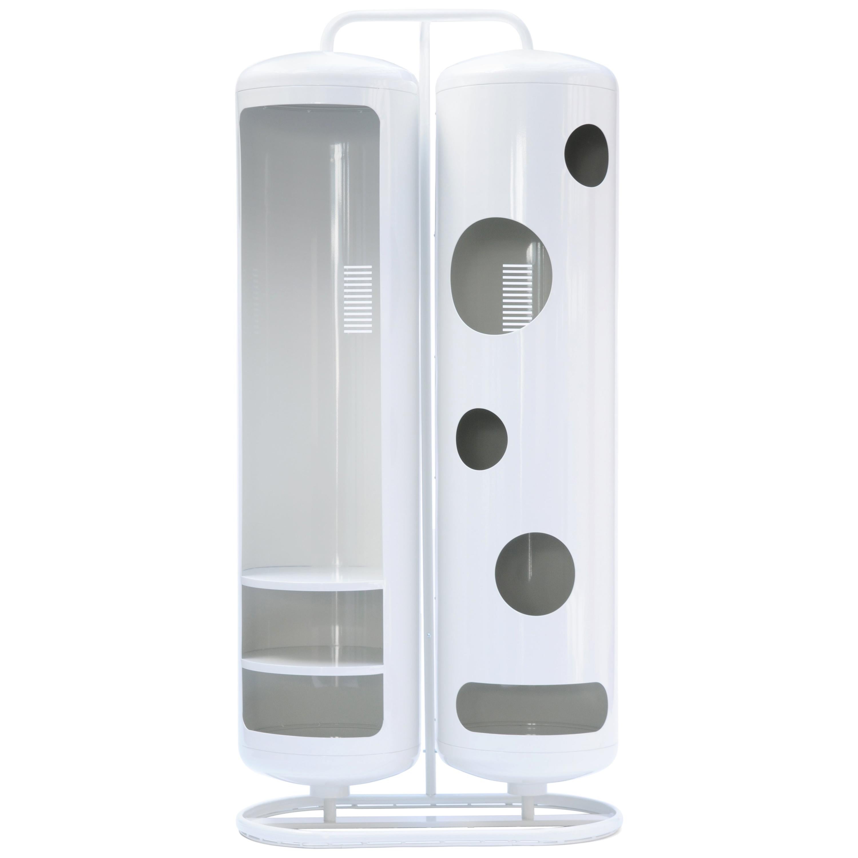 For Sale: White (Blanc) Bi-Cylinder Wardrobe in Essential Colors by Frederic Gaunet and Tolix
