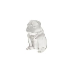 Bulldog Sculpture in Crystal Glass by Lalique