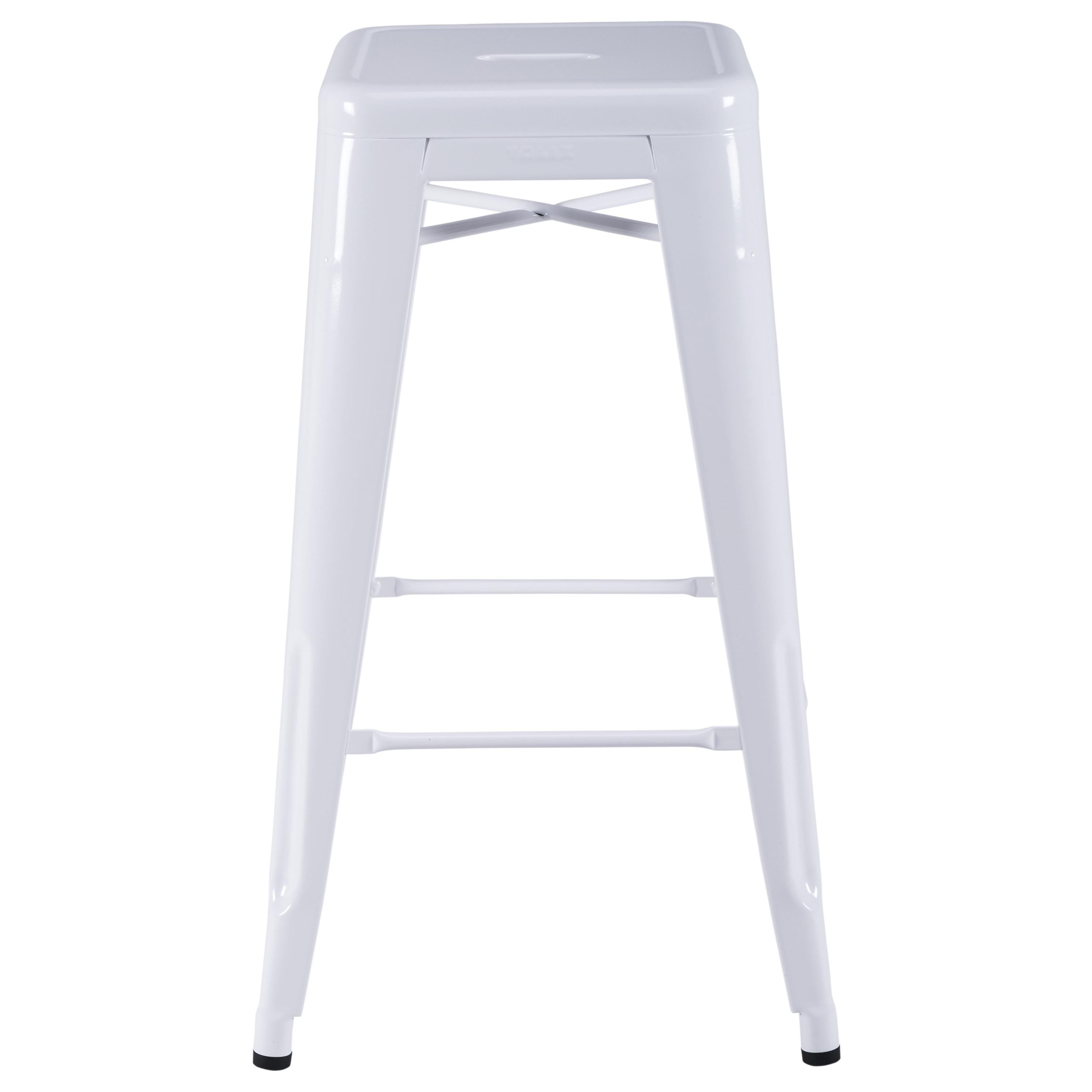 For Sale: White (Blanc) H Stool 70 in Essential Colors by Chantal Andriot and Tolix