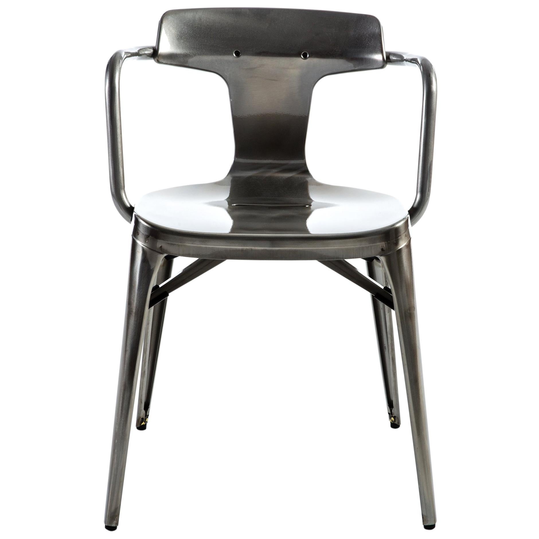For Sale: Gray (Vernis Brilliant) T14 Chair in Essential Colors by Patrick Norguet and Tolix