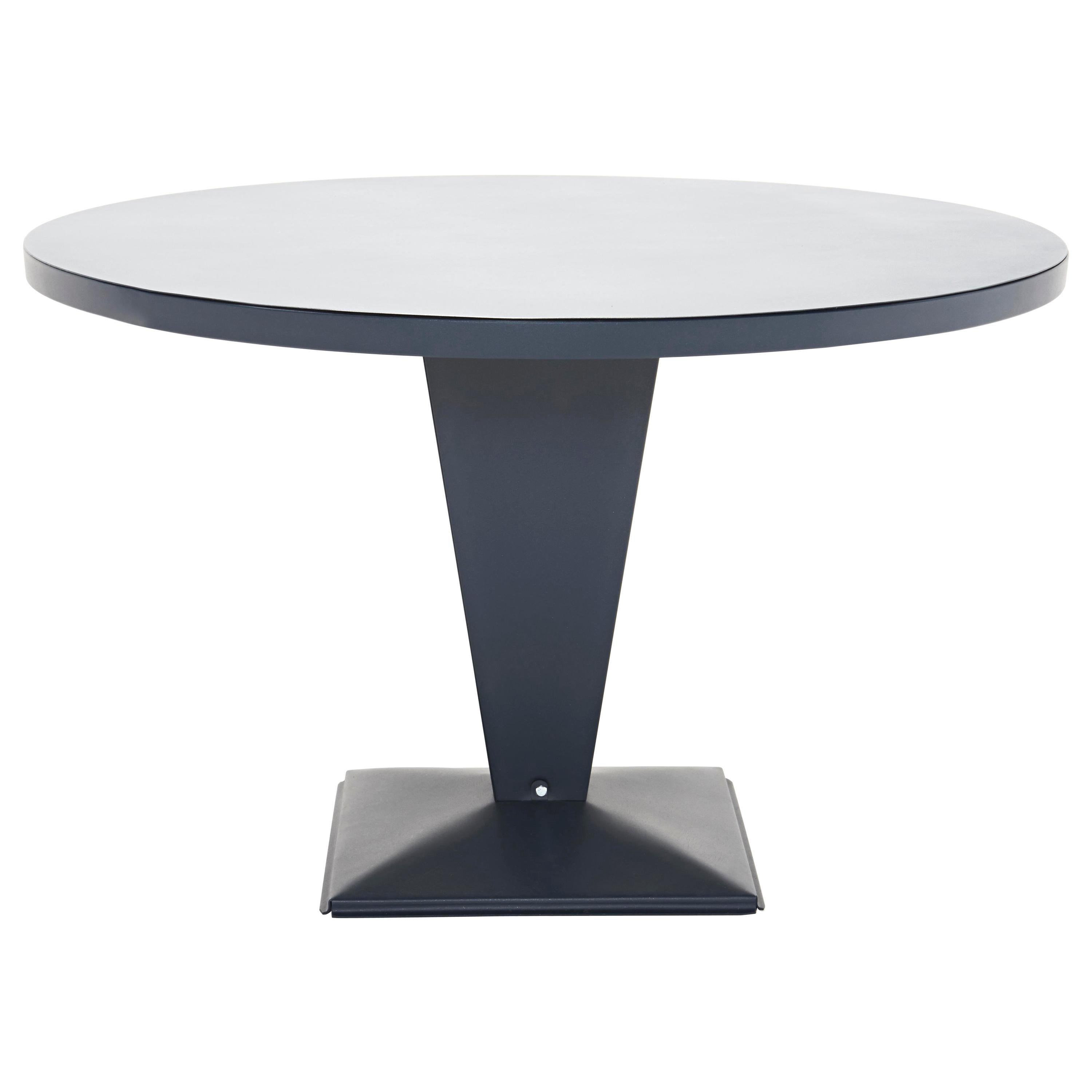 For Sale: Blue (Bleu Nuit) KUB Round Table 110 in Pop Colors by Xavier Pauchard & Tolix