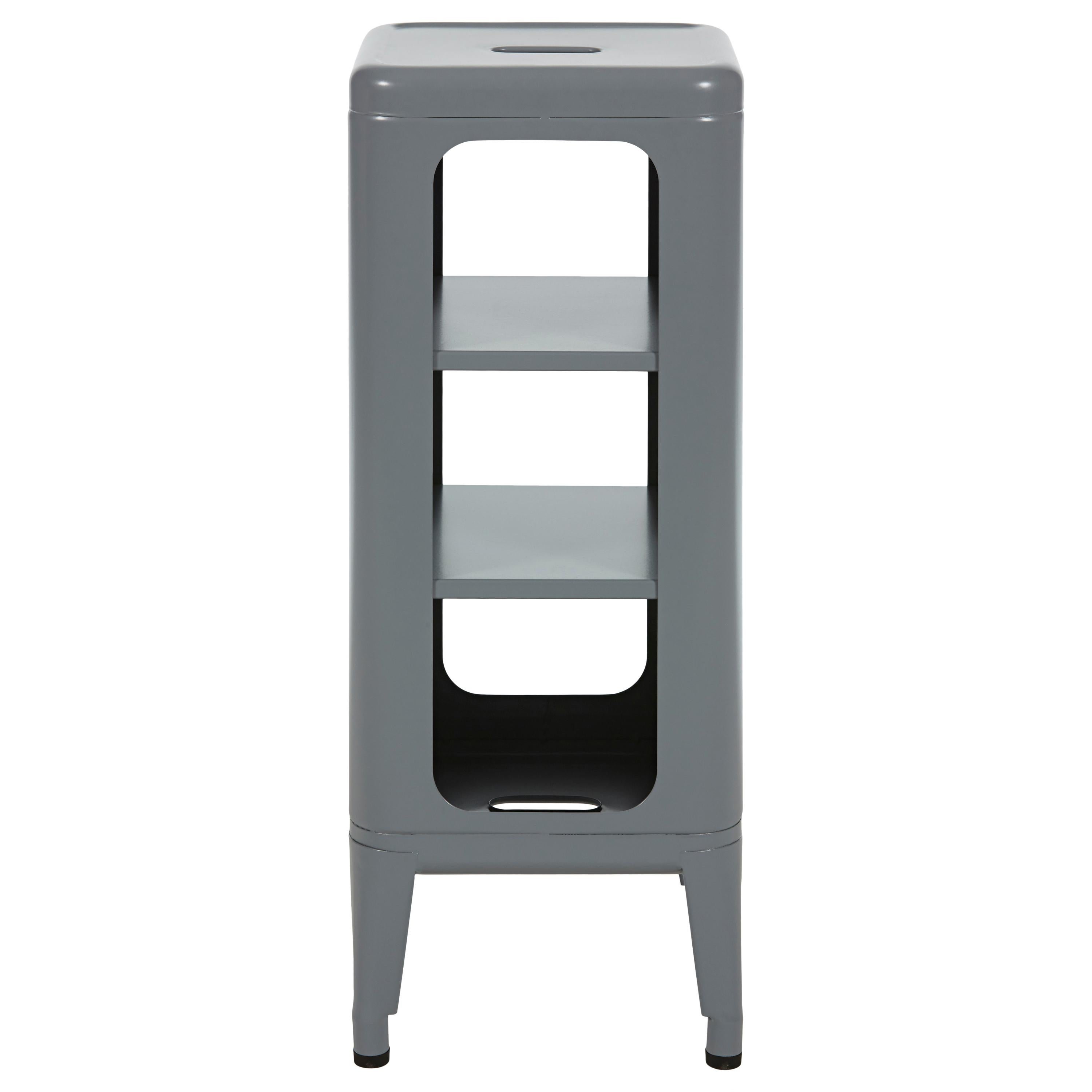 For Sale: Gray (Gris Souris) Stool Shelf 750 in Essential Colors by Frederic Gaunet & Tolix