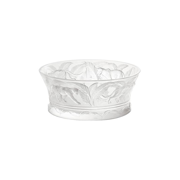For Sale: Clear Jungle Bowl in Crystal Glass by Lalique 2