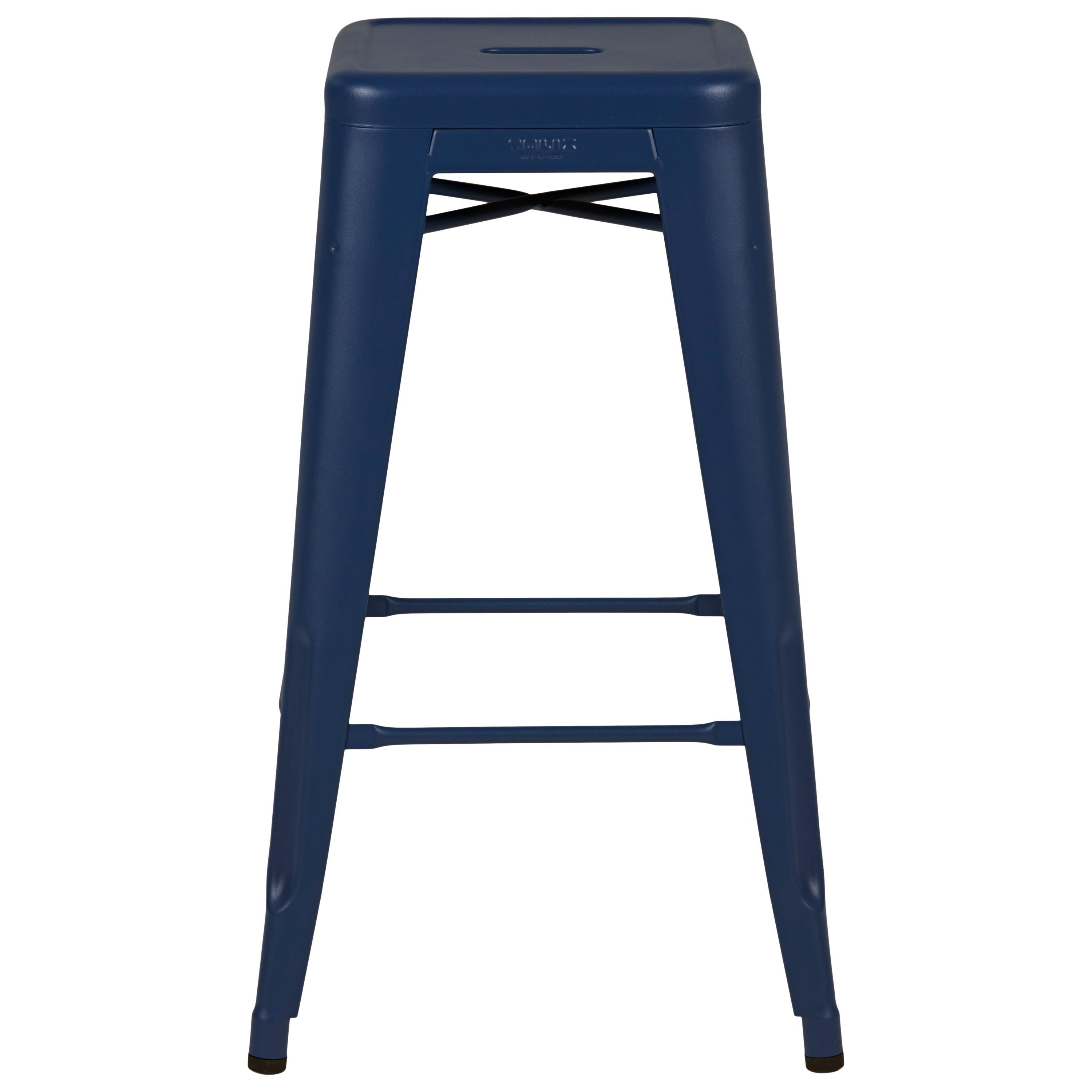 For Sale: Blue (Myrtille) H Stool 70 in Pop Colors by Chantal Andriot and Tolix