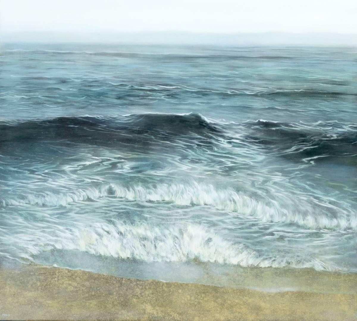Teri Malo Landscape Painting - My Grey Flannel Sea
