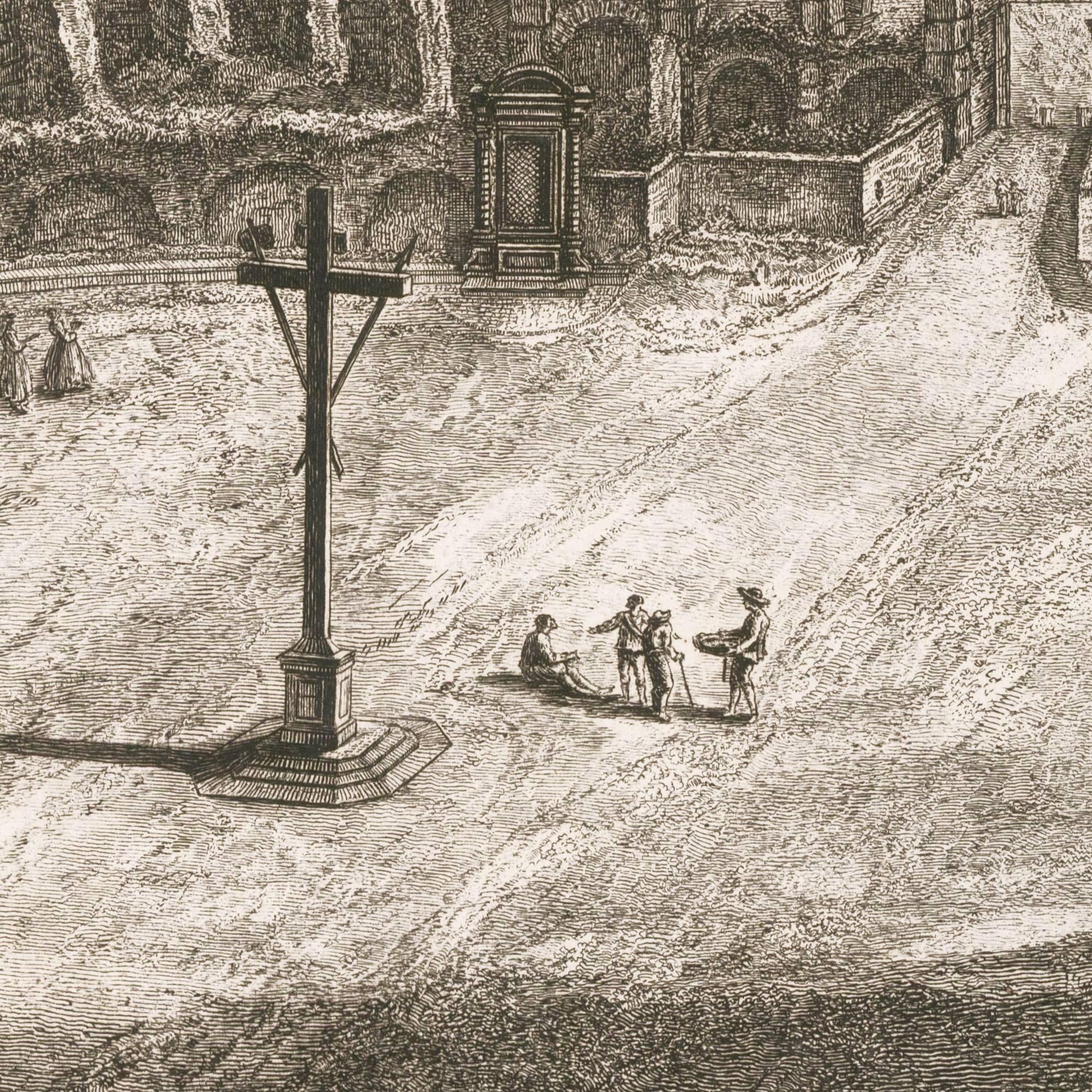 Ansicht des Innenraums des Colosseums von Francesco Piranesi, 1835 im Angebot 2