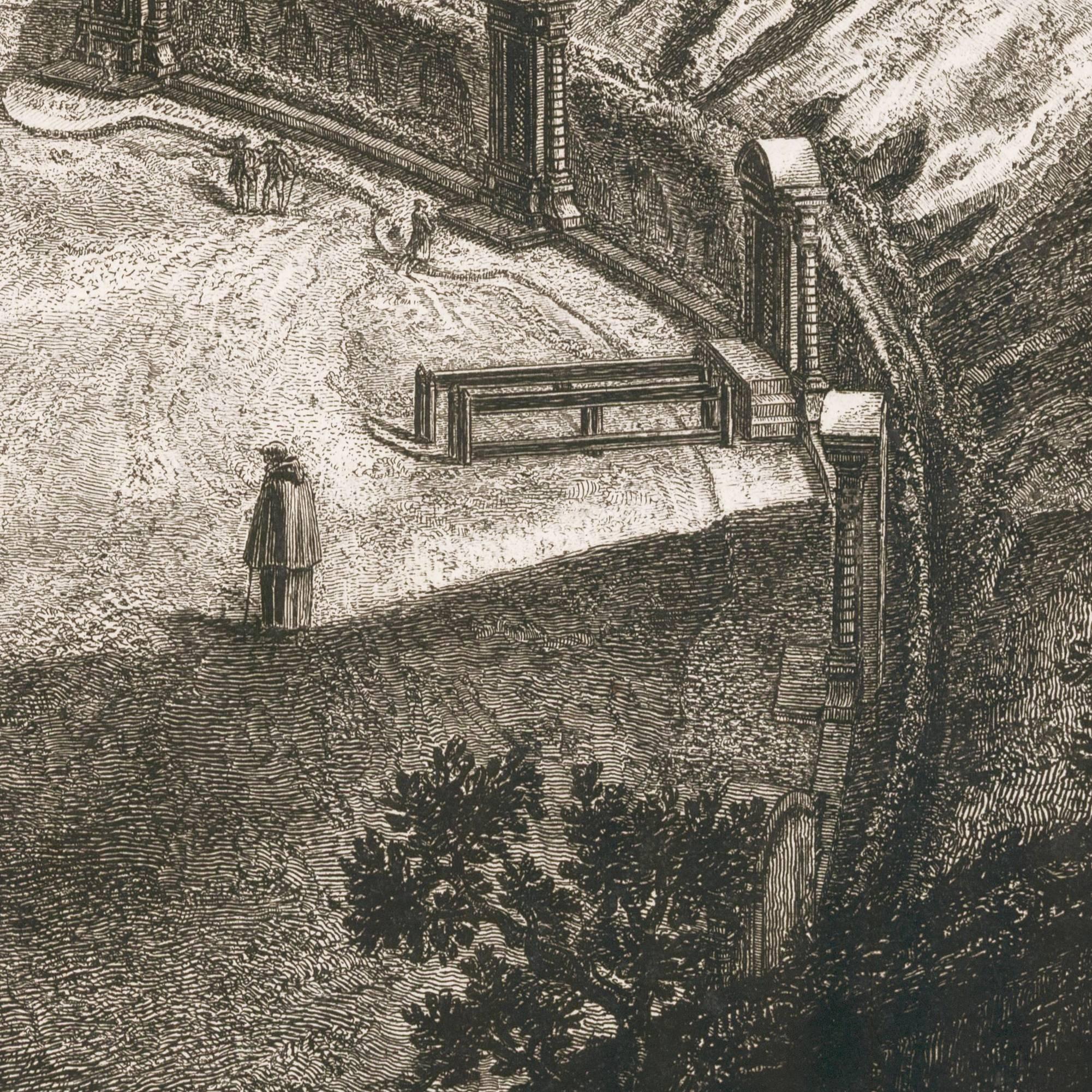 Ansicht des Innenraums des Colosseums von Francesco Piranesi, 1835 im Angebot 3