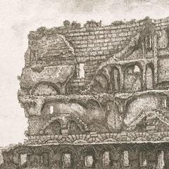 Vista del interior del Coliseo de Francesco Piranesi, 1835