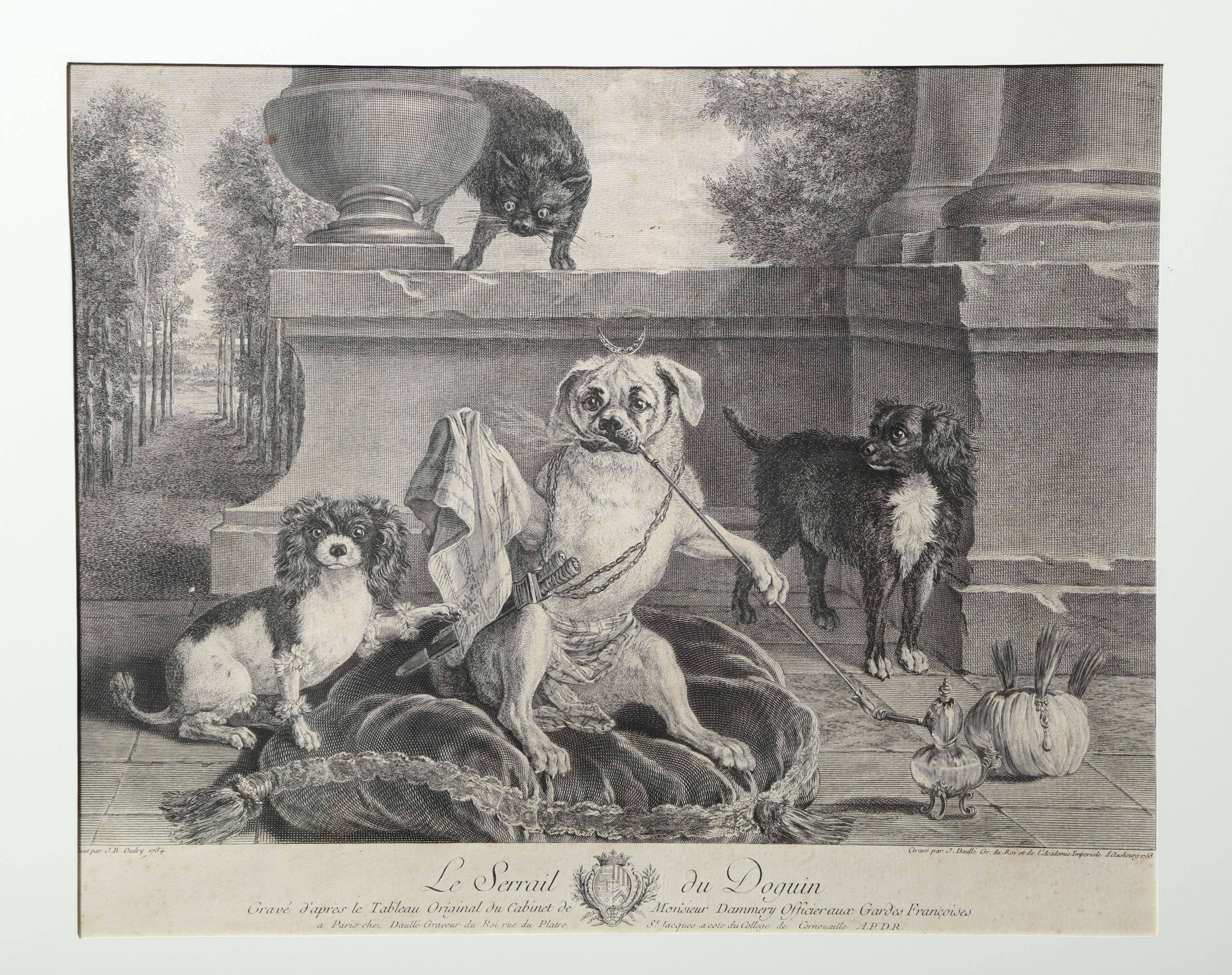 Le serail du Doguin - Print by Jean-Baptiste Oudry