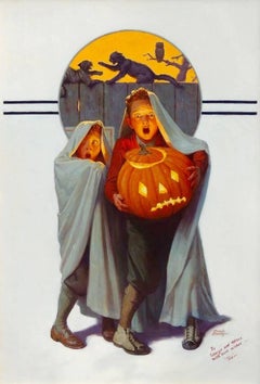 Halloween Scare, Saturday Evening Post Cover