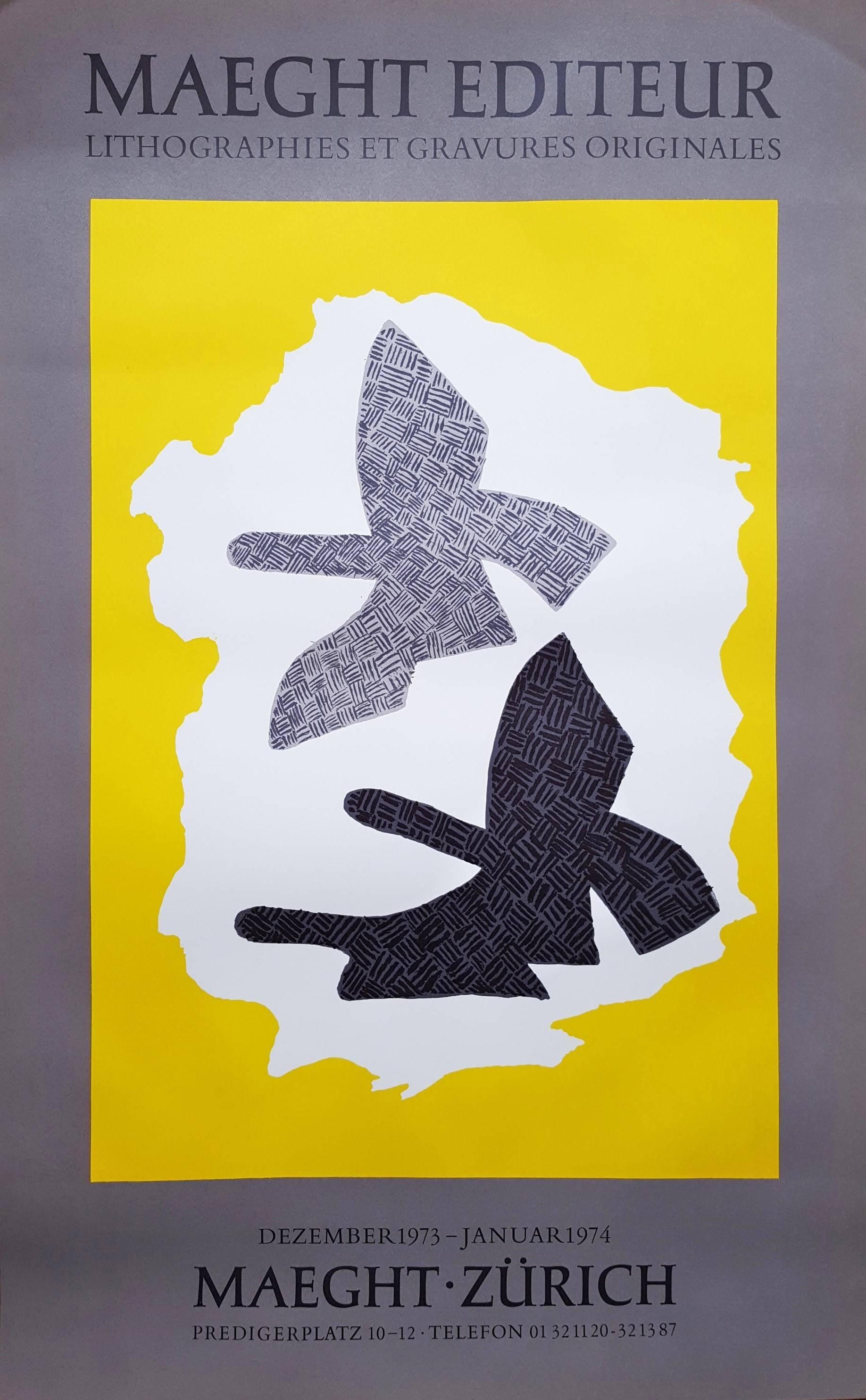 Georges Braque Animal Print - Zurich (Les Trois Oiseaux en Vol)