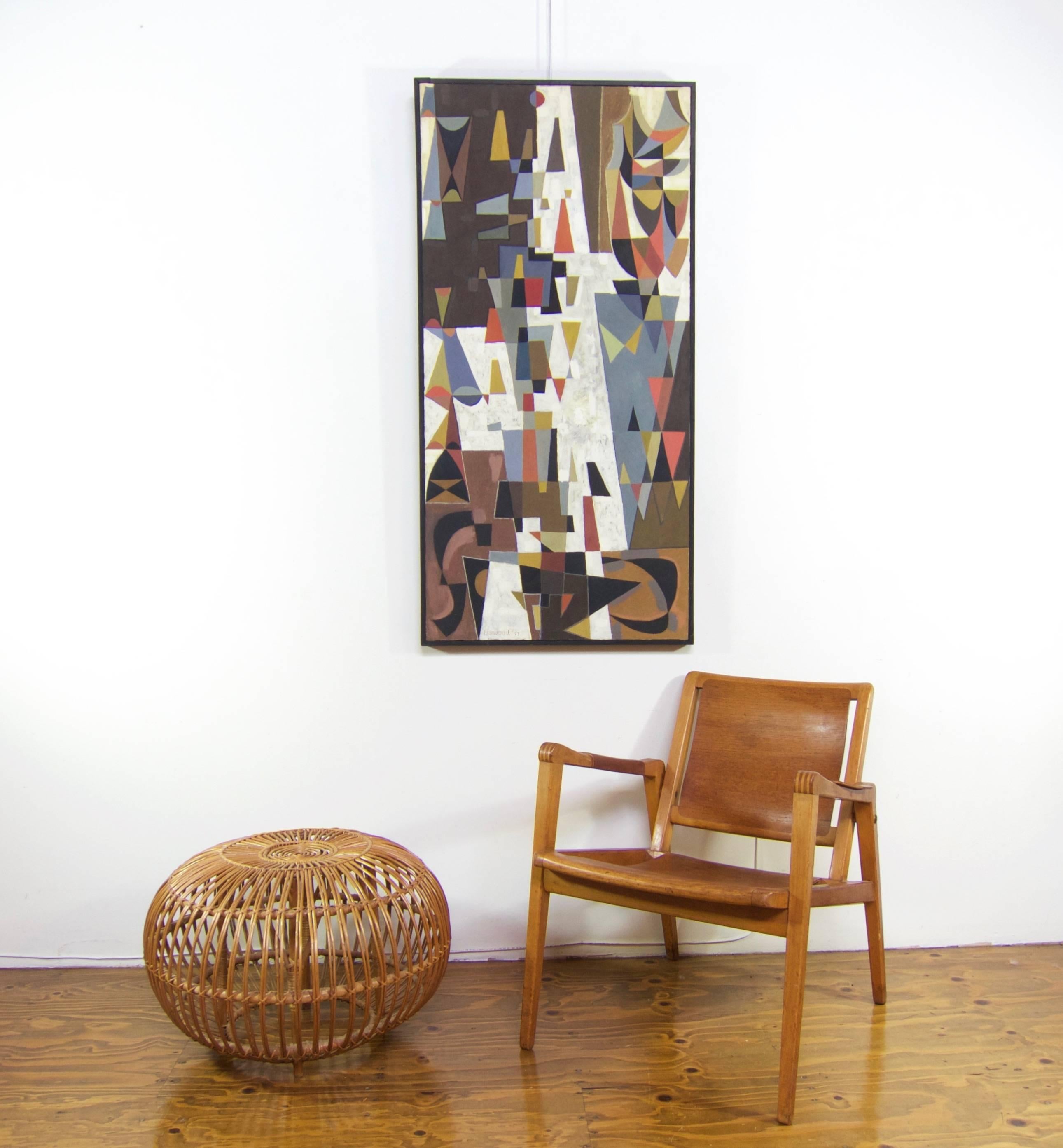 1950s abstract oil painting - Abstract Painting by Rick Norwood