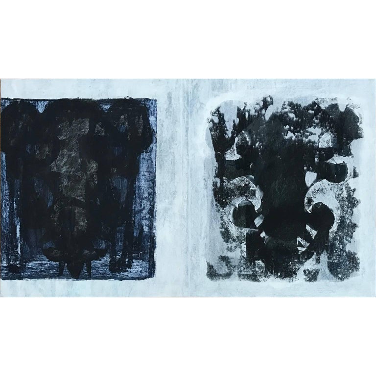 Robin Utterback - Black and White Abstract Composition For Sale at 1stDibs