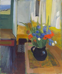 Vintage 'Still Life of Wild Flowers', Paris Modernist, Royal Danish Academy, Copenhagen