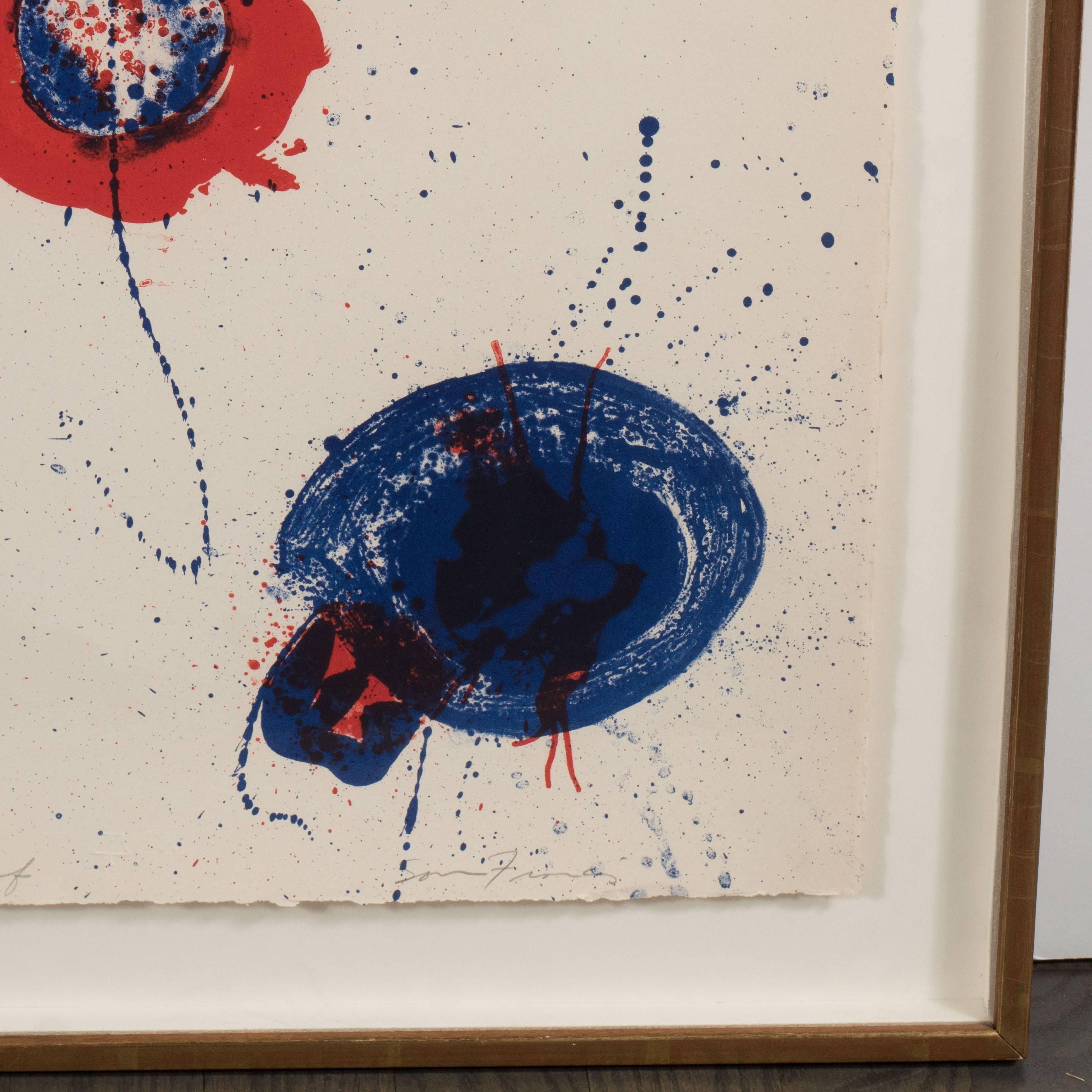 Chinese Planet Lithograph by Sam Francis, 1963 2